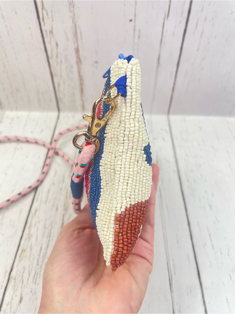 Ink + Alloy Leila Boot Seed Bead Clutch with Strap - Picture 15 of 15